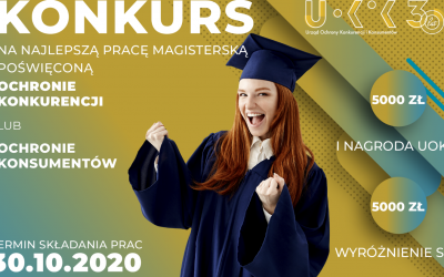 KONKURS UOKIK NA NAJLEPSZĄ PRACĘ MAGISTERSKĄ