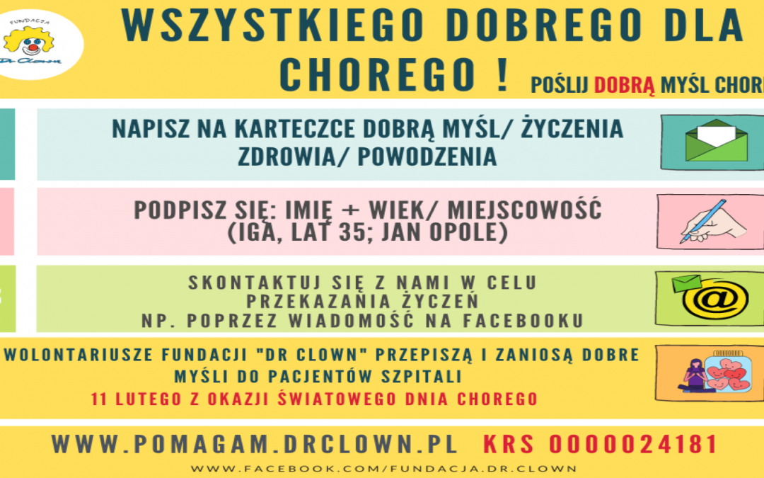 Wszystkiego dobrego dla chorego! Akcja pisania listów do pacjentów szpitali