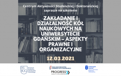 Szkolenie dotyczące aktywności społecznej i organizacyjnej na Uniwersytecie Gdańskim
