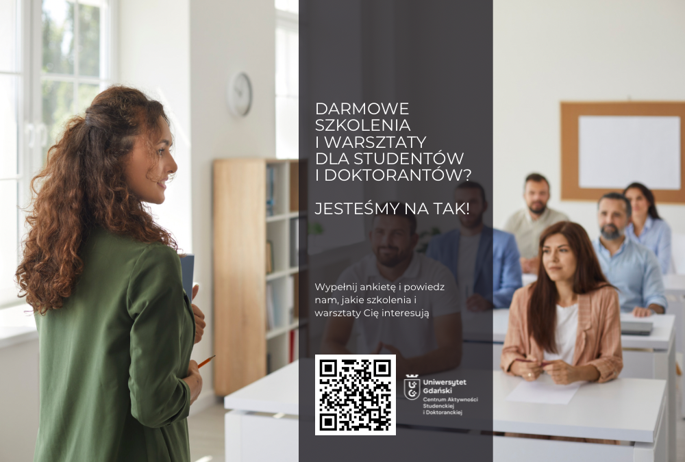 Darmowe szkolenia i warsztaty dla studentów i doktorantów