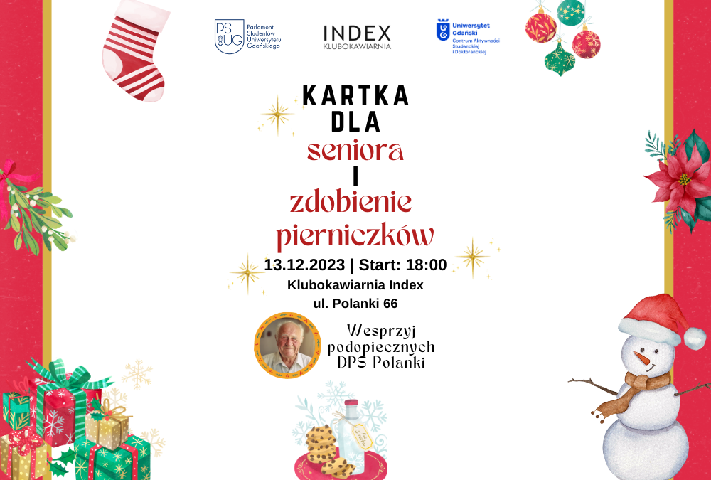 Kartka dla seniora i zdobienie pierniczków w Klubokawiarni Index