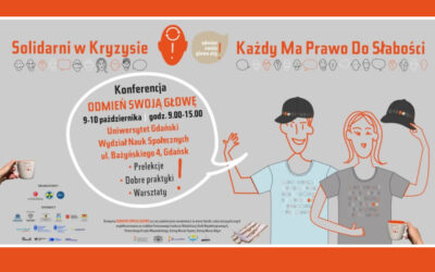 Konferencja „Solidarni w kryzysie. Każdy ma prawo do słabości” – CASiD współorganizatorem wyjątkowego wydarzenia o zdrowiu psychicznym na UG