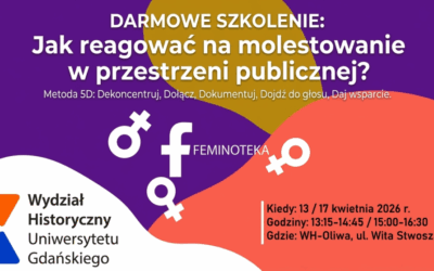 BEZPŁATNE SZKOLENIE: Jak reagować na molestowanie w przestrzeni publicznej
