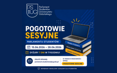 Pogotowie Sesyjne Parlamentu Studentów UG – wsparcie podczas sesji egzaminacyjnej