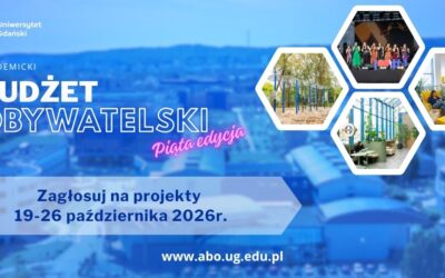 Twój głos ma znaczenie! Zagłosuj w 5. edycji Akademickiego Budżetu Obywatelskiego UG!
